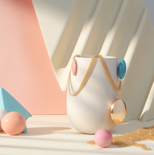 Vase mit Schmuck